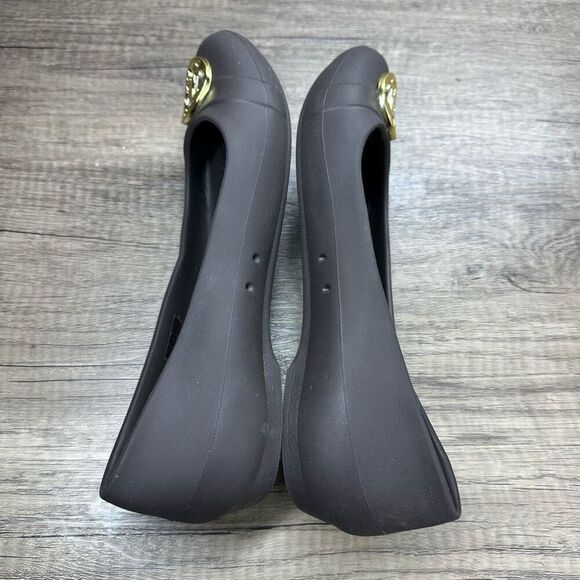 Crocs~Women’s~”Gianna” Medallion Disc Brown Slip On Ballet Flats~Size 9 - Picture 8 of 10